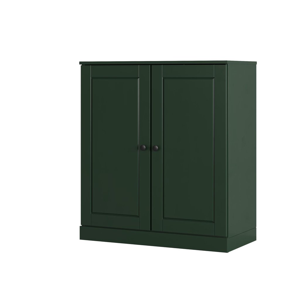 Green Twenty Pair Solid WoodShoe Storage Cabinet — view 3