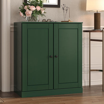Green Twenty Pair Solid WoodShoe Storage Cabinet HomeRoots