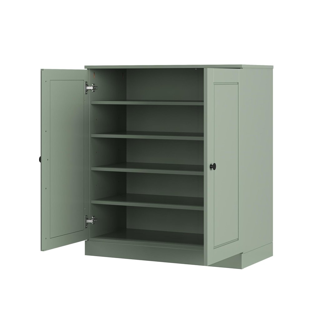Sage Twenty Pair Solid WoodShoe Storage Cabinet — view 3