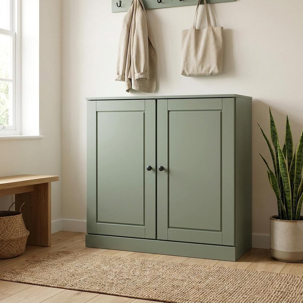 Sage Twenty Pair Solid WoodShoe Storage Cabinet — view 5