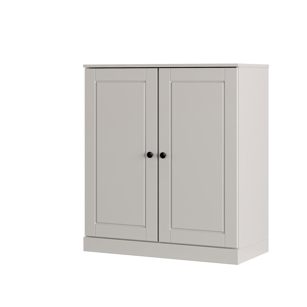 Off White Twenty Pair Solid WoodShoe Storage Cabinet HomeRoots