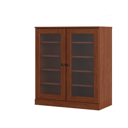 Coffee Twenty Pair Solid WoodShoe Storage Cabinet HomeRoots