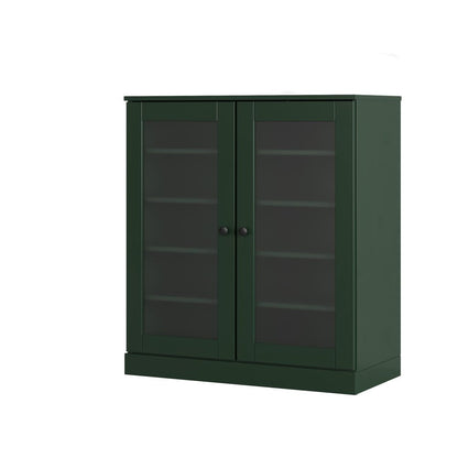 Green Twenty Pair Solid WoodShoe Storage Cabinet HomeRoots