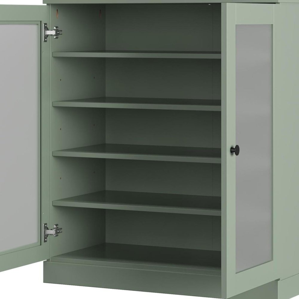 Sage Twenty Pair Solid WoodShoe Storage Cabinet HomeRoots