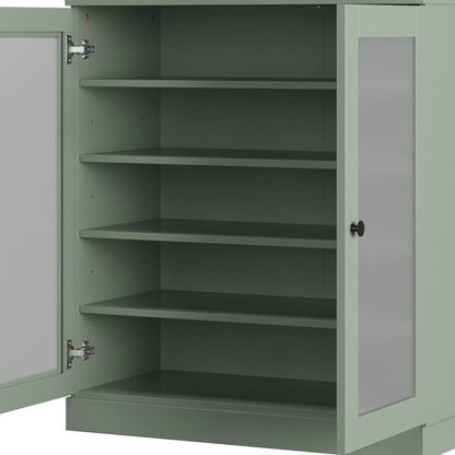 Sage Twenty Pair Solid WoodShoe Storage Cabinet HomeRoots