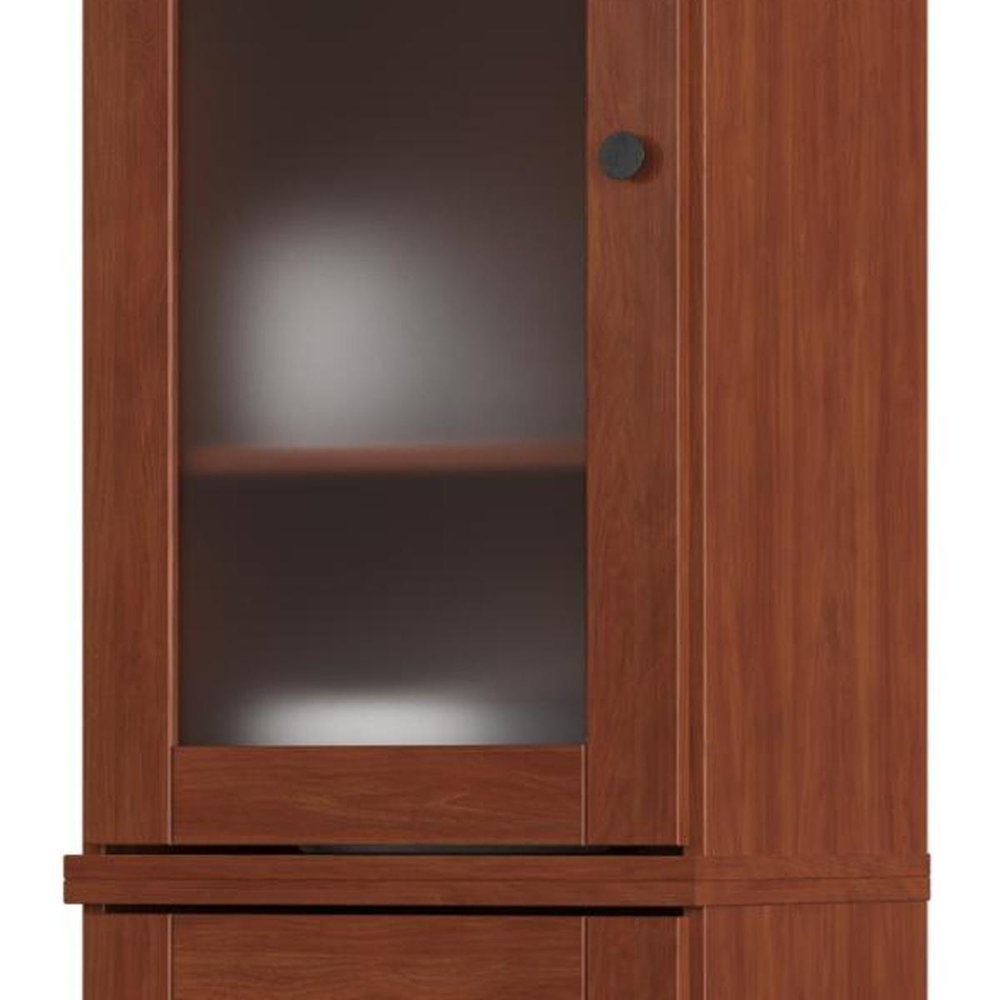 72" Coffee Solid Wood Two Door Pantry Or Storage Closet HomeRoots