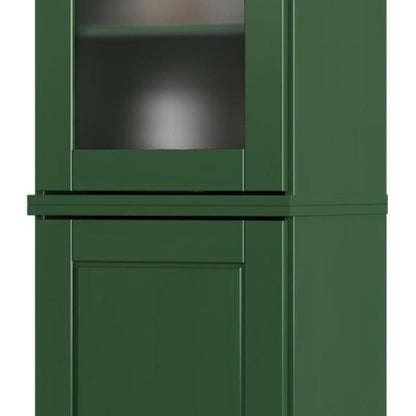 72" Green Solid Wood Two Door Pantry Or Storage Closet HomeRoots