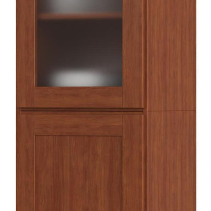 72" Coffee Solid Wood Two Door Pantry Or Storage Closet HomeRoots