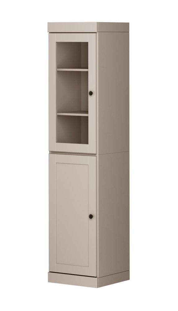 72" Beige Solid Wood Two Door Pantry Or Storage Closet — view 1