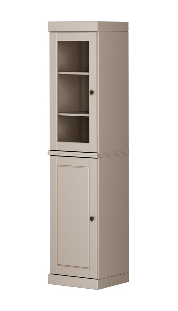 72" Beige Solid Wood Two Door Pantry Or Storage Closet HomeRoots
