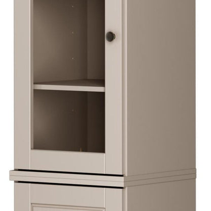 72" Beige Solid Wood Two Door Pantry Or Storage Closet HomeRoots