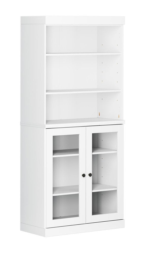 72" White Solid Wood Two Door Pantry Or Storage Closet HomeRoots