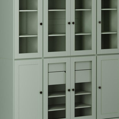 72" Sage Solid Wood 8 Two Drawer Pantry Or Storage Closet