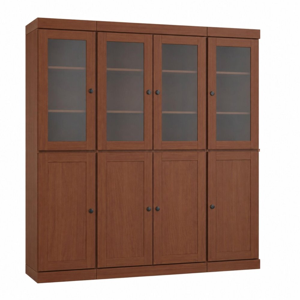 72" Coffee Solid Wood 8 Pantry Or Storage Closet — view 1