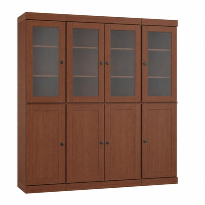 72" Coffee Solid Wood 8 Pantry Or Storage Closet HomeRoots