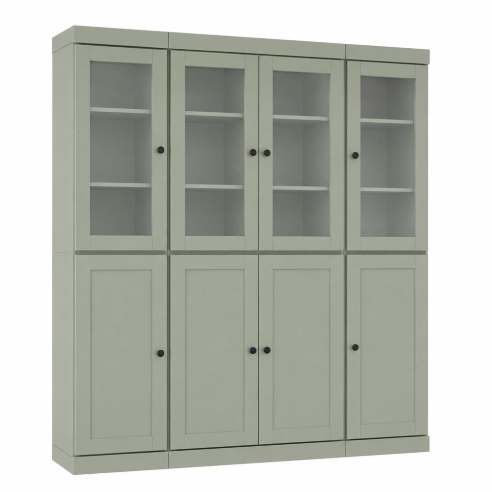 72" Sage Solid Wood 8 Pantry Or Storage Closet — view 2