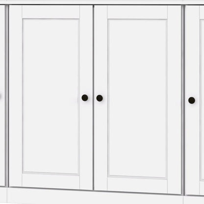 72" White Solid Wood 8 Pantry Or Storage Closet