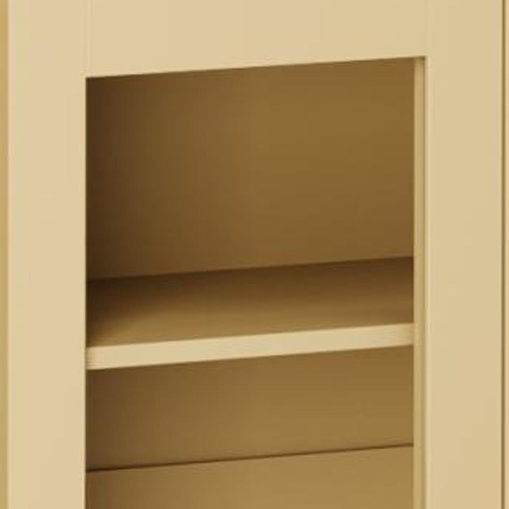 72" Yellow Solid Wood 8 Pantry Or Storage Closet HomeRoots