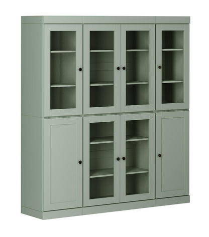72" Sage Solid Wood 8 Pantry Or Storage Closet HomeRoots