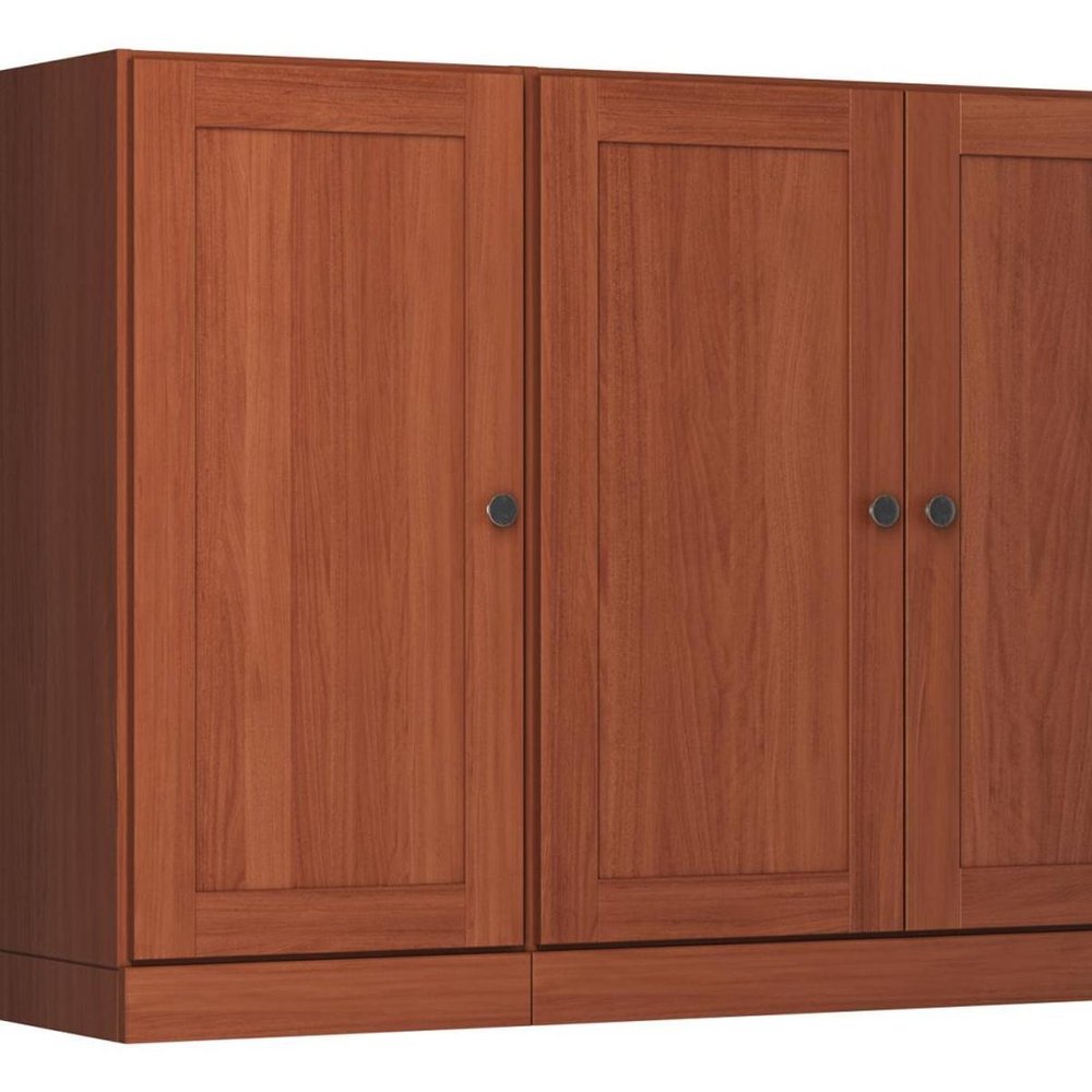 65" Coffee Solid Wood Two Drawer Sideboard With Four Doors HomeRoots