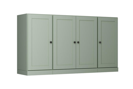 65" Sage Solid Wood Two Drawer Sideboard With Four Doors