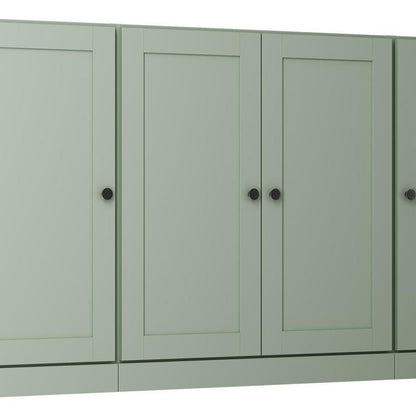 65" Sage Solid Wood Two Drawer Sideboard With Four Doors HomeRoots