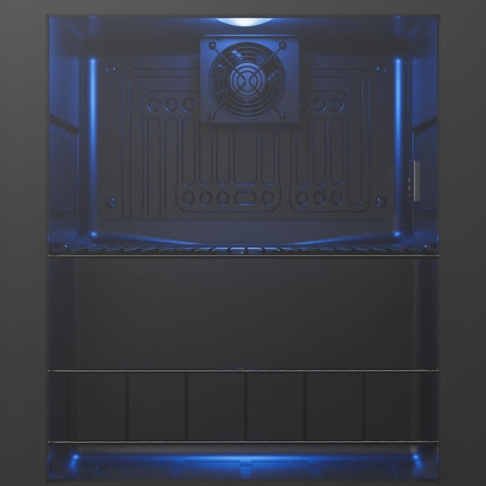 20" X 17" Clear and Black Metal Single Compartment Can Beverage Refrigerator — view 8