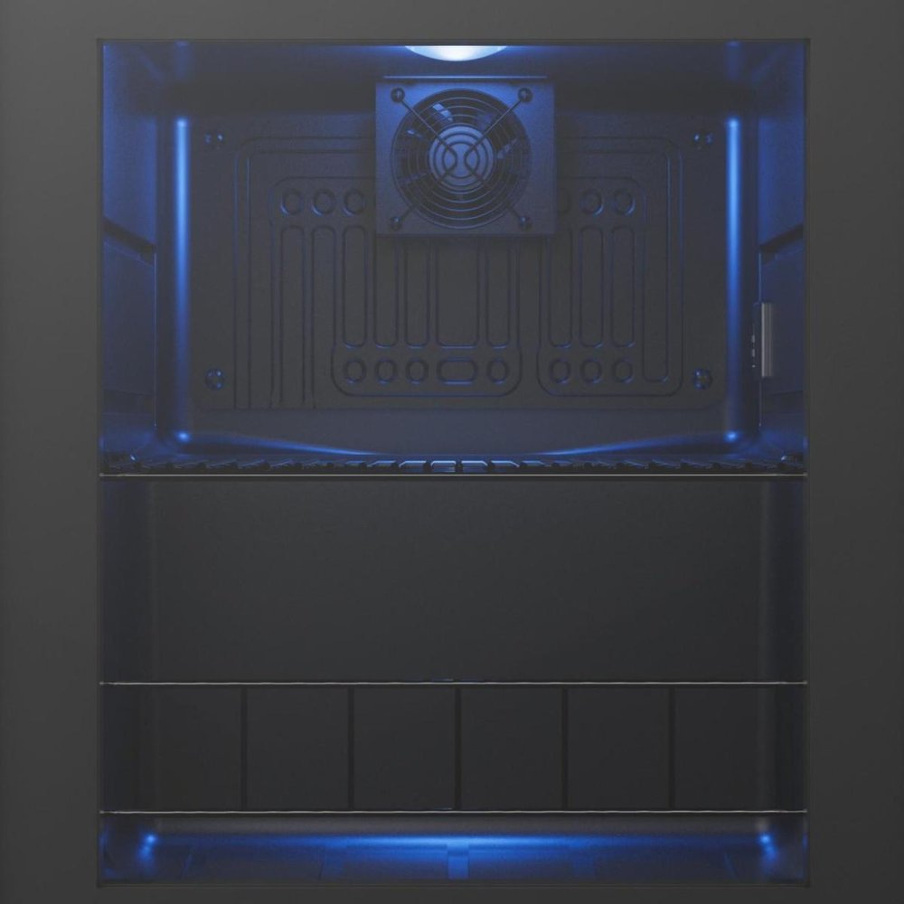 20" X 17" Clear and Black Metal Single Compartment Can Beverage Refrigerator HomeRoots