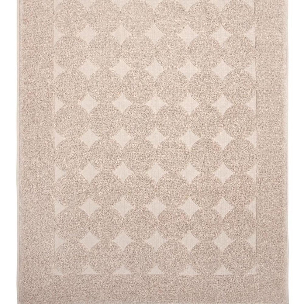 24" X 35" White Tone on Tone Polka Dot Turkish Cotton Bath Rug HomeRoots