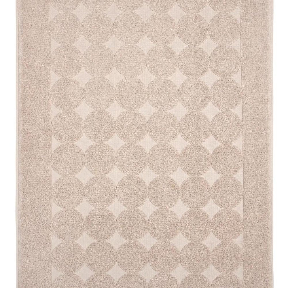 24" X 35" White Tone on Tone Polka Dot Turkish Cotton Bath Rug HomeRoots