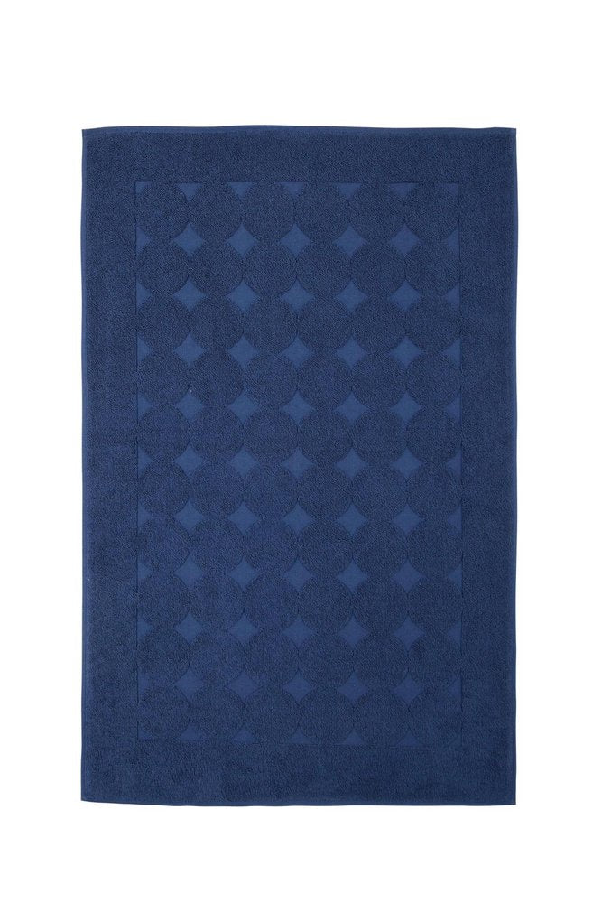 24" X 35" White Tone on Tone Polka Dot Turkish Cotton Bath Rug HomeRoots