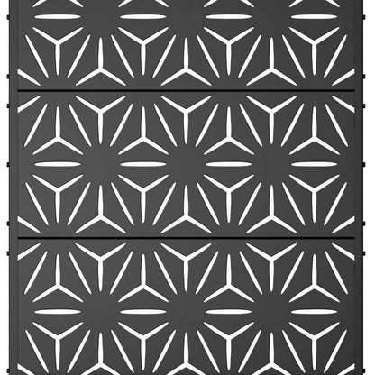 73" X 47" Black Geometric Galvanized Metal Rectangular Planter Box HomeRoots