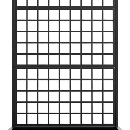 71" X 35" Black Geometric Galvanized Metal Oval Planter Box HomeRoots