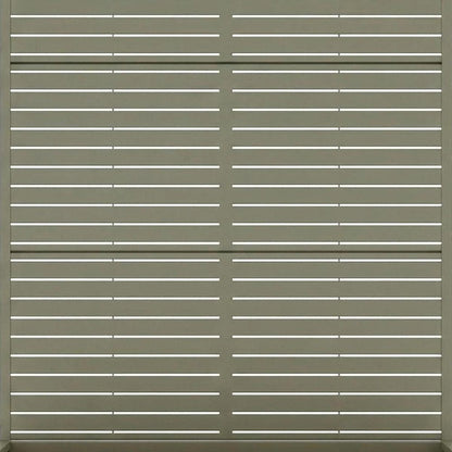 Set of Two Gray Striped Galvanized Metal Rectangular Planter Box HomeRoots