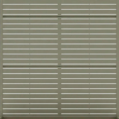 Set of Two Gray Striped Galvanized Metal Rectangular Planter Box