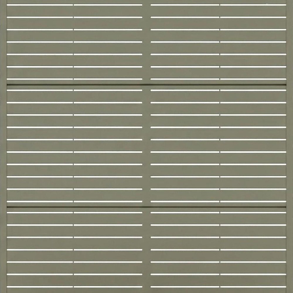 Set of Two Gray Striped Galvanized Metal Rectangular Planter Box — view 5