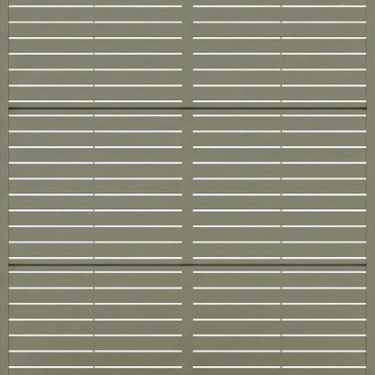 Set of Two Gray Striped Galvanized Metal Rectangular Planter Box
