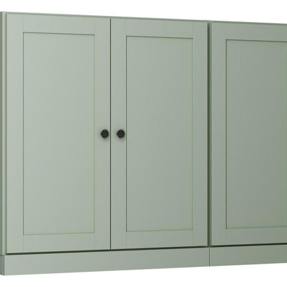 64" Sage Solid Wood Sideboard With Four Doors HomeRoots