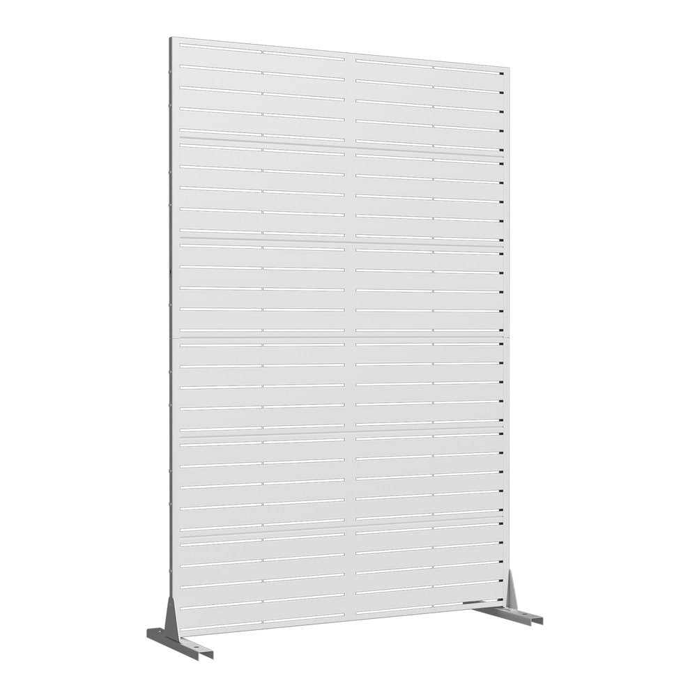 72" White Steel Outdoor Privacy Screen HomeRoots