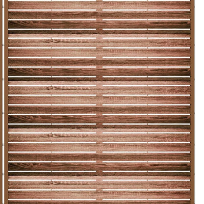 72" Brown Steel Six Panel Outdoor Privacy Screen HomeRoots