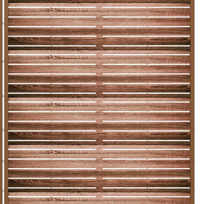 Set Of Two Brown Striped Steel 12 Outdoor Privacy Screen HomeRoots