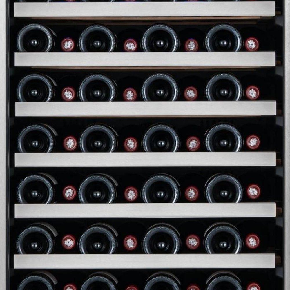 55" X 23" Clear And Black Metal Single Compartment Wine Refrigerator — view 7