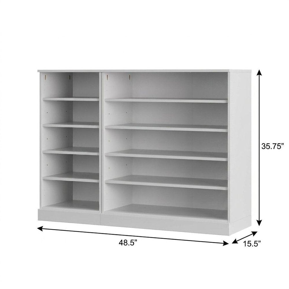 White 30 Solid WoodShoe Storage Cabinet — view 2