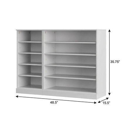 White 30 Solid WoodShoe Storage Cabinet HomeRoots