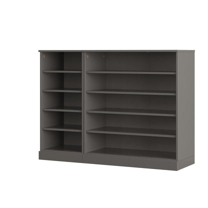Gray 30 Solid WoodShoe Storage Cabinet