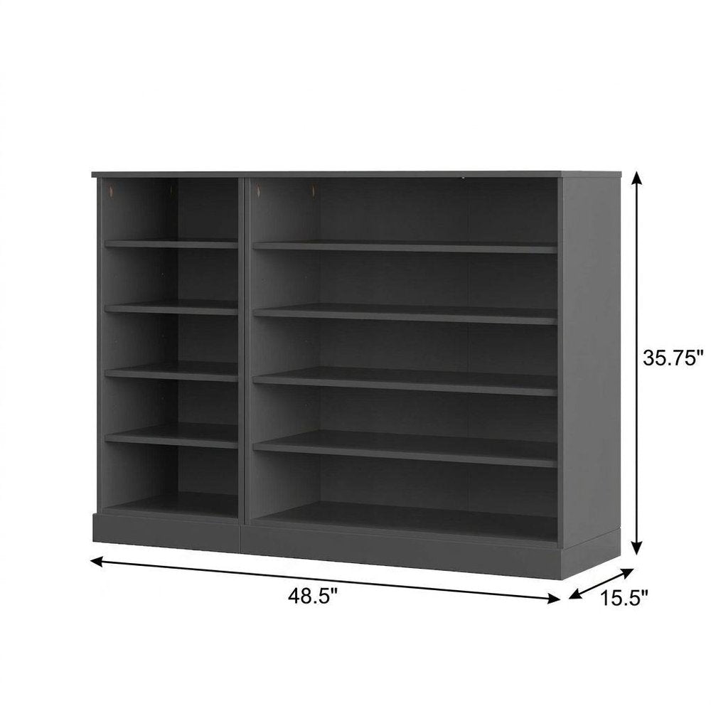 Gray 30 Solid WoodShoe Storage Cabinet — view 5