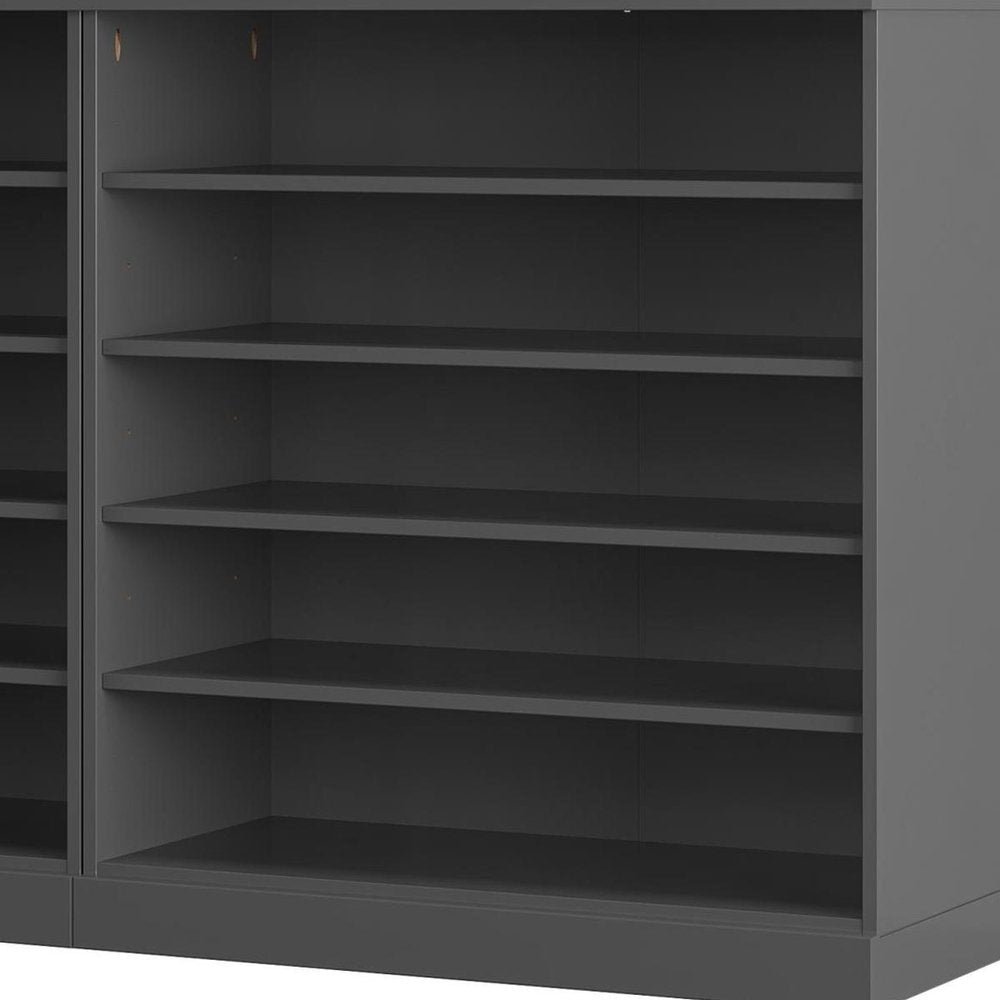 Gray 30 Solid WoodShoe Storage Cabinet HomeRoots
