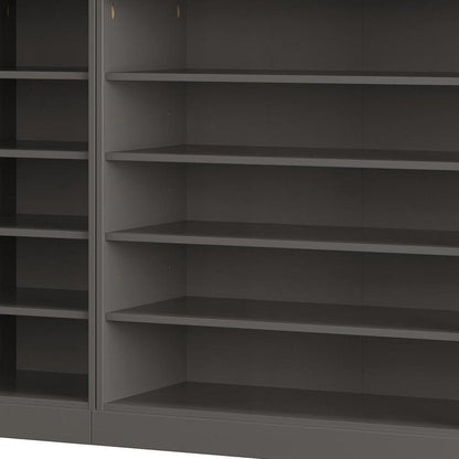 Gray 30 Solid WoodShoe Storage Cabinet