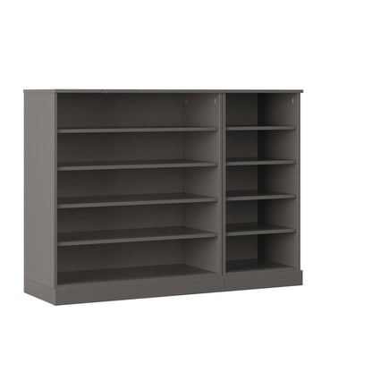 Gray 30 Solid WoodShoe Storage Cabinet