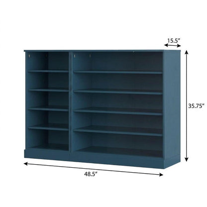 Teal Blue 30 Solid WoodShoe Storage Cabinet HomeRoots